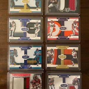 NFL Jumbo Patches Low-numbered Lot – Fournette, Chark, Mixon, Freeman, Etc